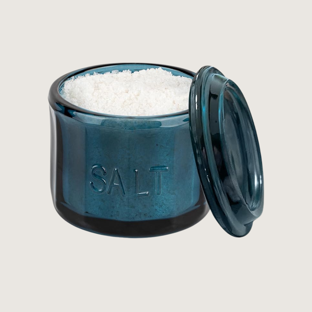 Glass salt cellar